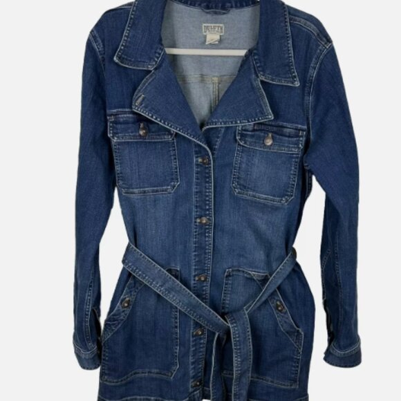 Duluth Trading Co Women's Daily Denim Trench - Picture 1 of 4